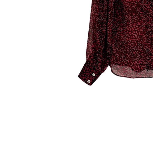 Zara Animal Print Ruffle Blouse - Picture 5 of 7